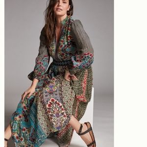 Anthropologie BHANUNI by JYOTI Contrast Maxi Dress
